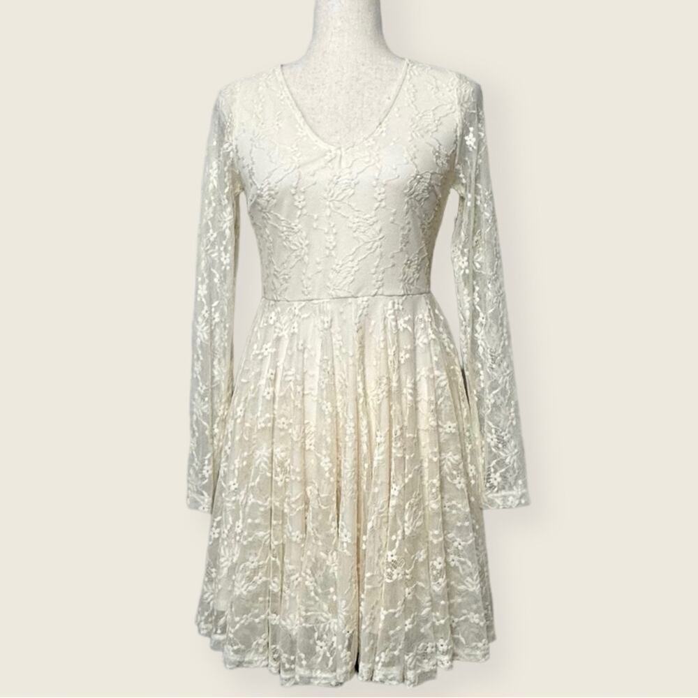 NWT | Altar’d State | Lace Tie Back Dress | Cream | Small